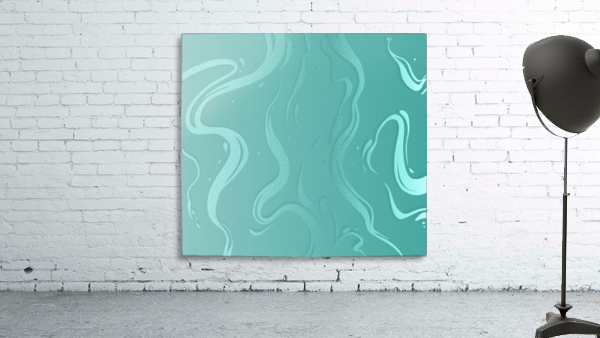 Turquoise Liquid Marble  Wall Preview