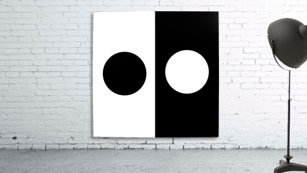 Black and White Dots Wall Preview