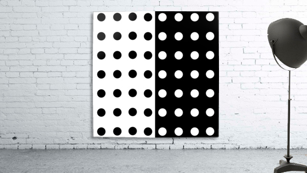 Monochrome Circle Dots Wall Preview