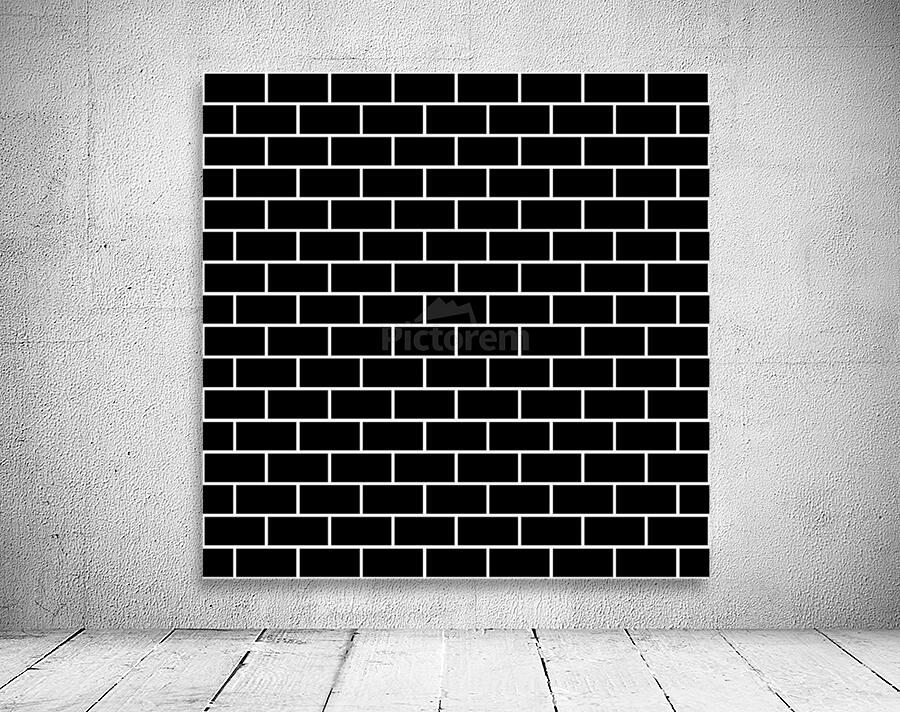 Black Brick Pattern Wall Preview