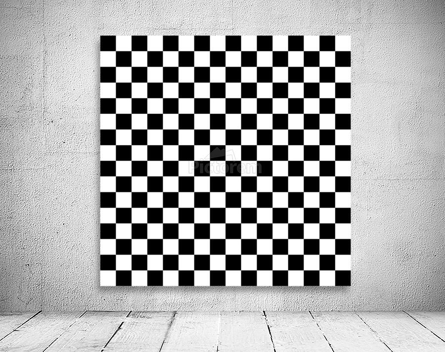Black Check Pattern Wall Preview