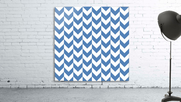 Royal Blue Chevron Pattern Wall Preview