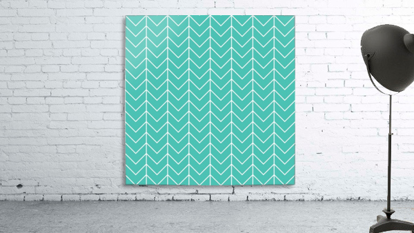 Turquoise Blue Chevron Pattern Wall Preview