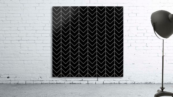 Black Chevron Pattern Wall Preview