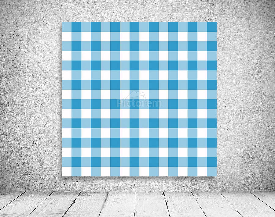 Light Blue Plaid Pattern Wall Preview
