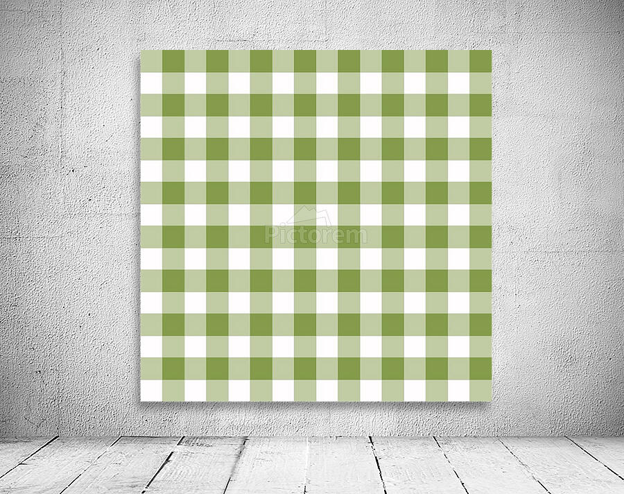 Light Green Plaid Pattern Wall Preview