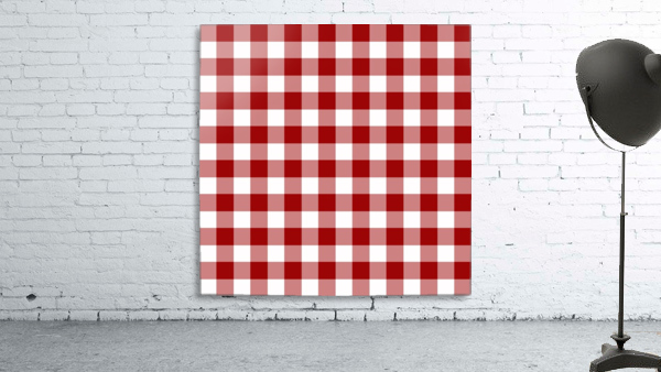 Red Plaid Pattern Wall Preview