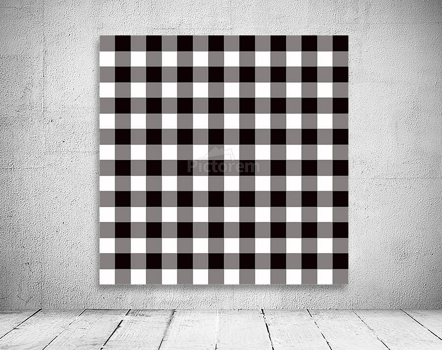 Black Plaid Pattern Wall Preview