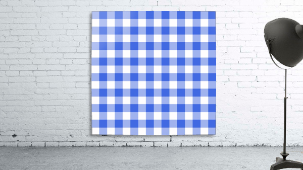 Blue Plaid Pattern Wall Preview