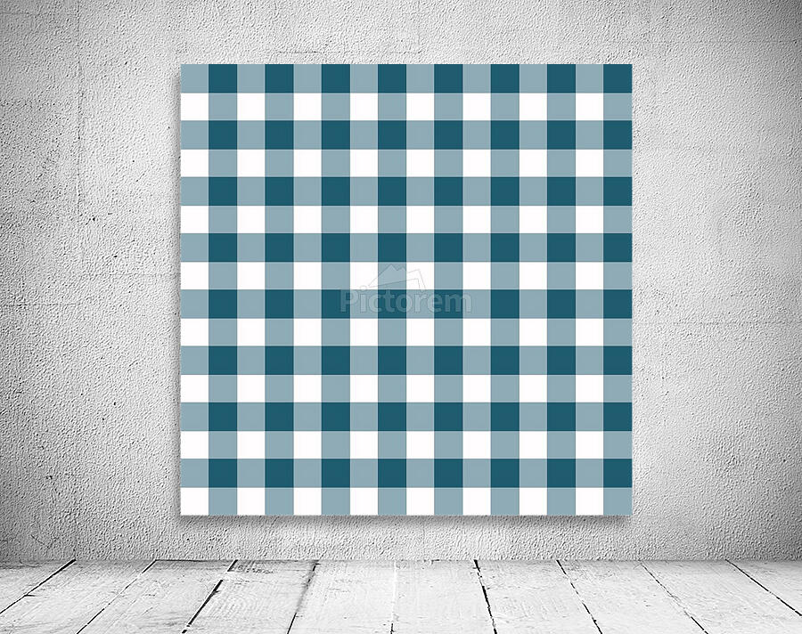 Greenish Blue Plaid Pattern Wall Preview