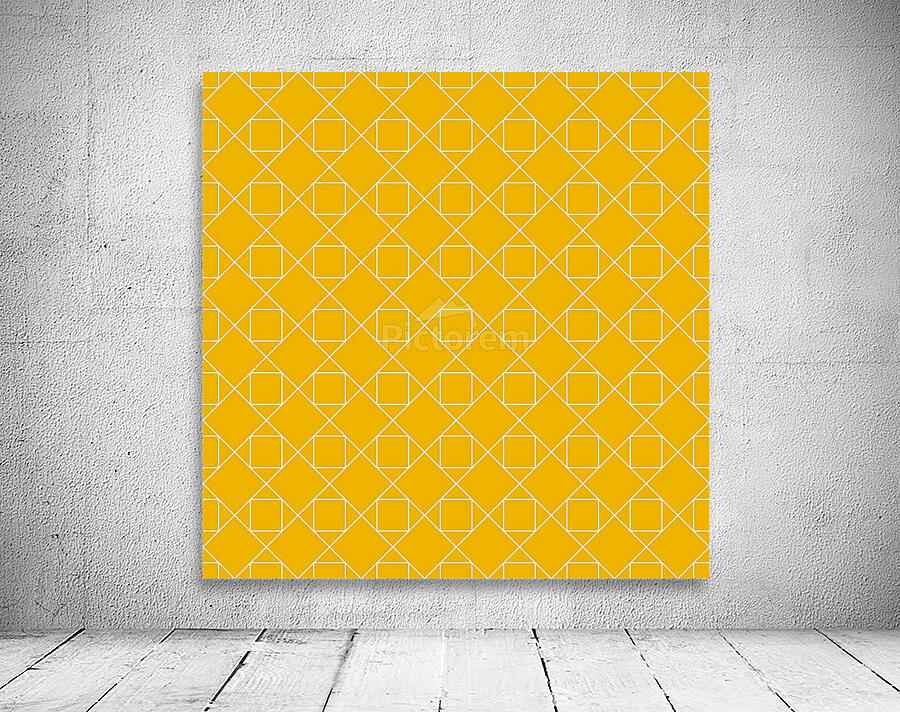 Yellow Diamonds Pattern  Wall Preview