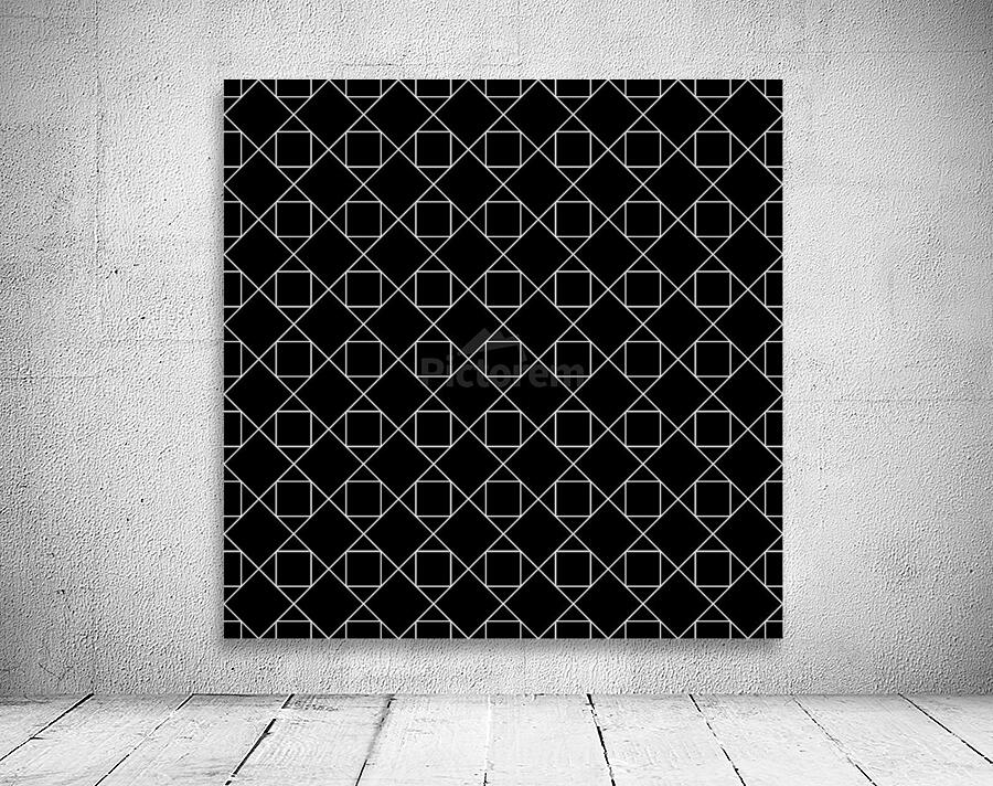 Black Geometric Pattern Wall Preview