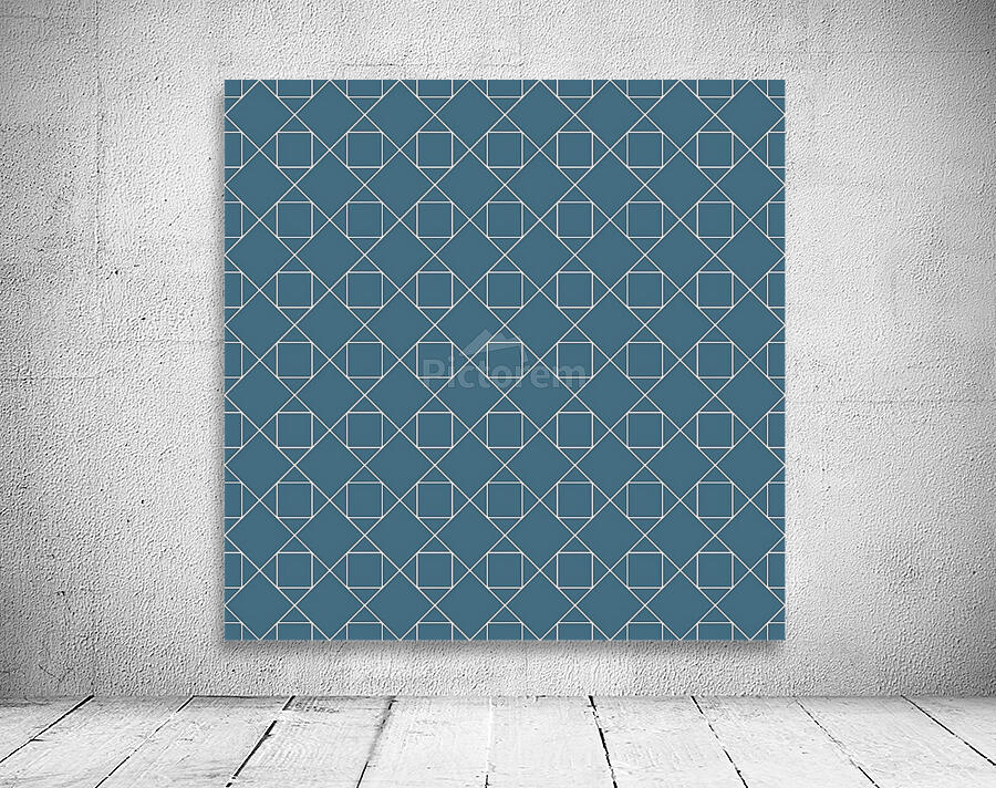 Navy Blue Geometric Pattern Wall Preview