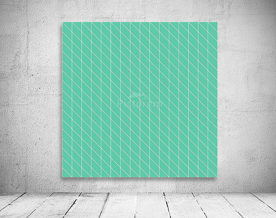 Aquamarine Checkers Pattern Wall Preview