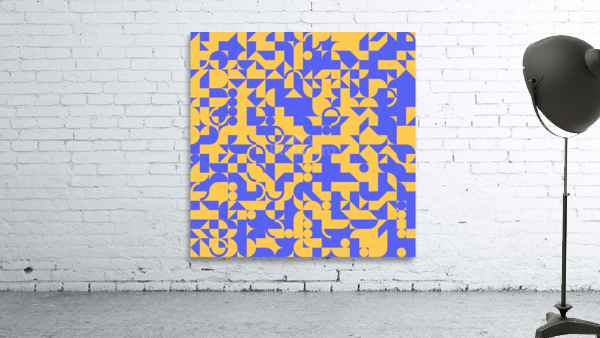 Navy Blue Geometric Wall Preview
