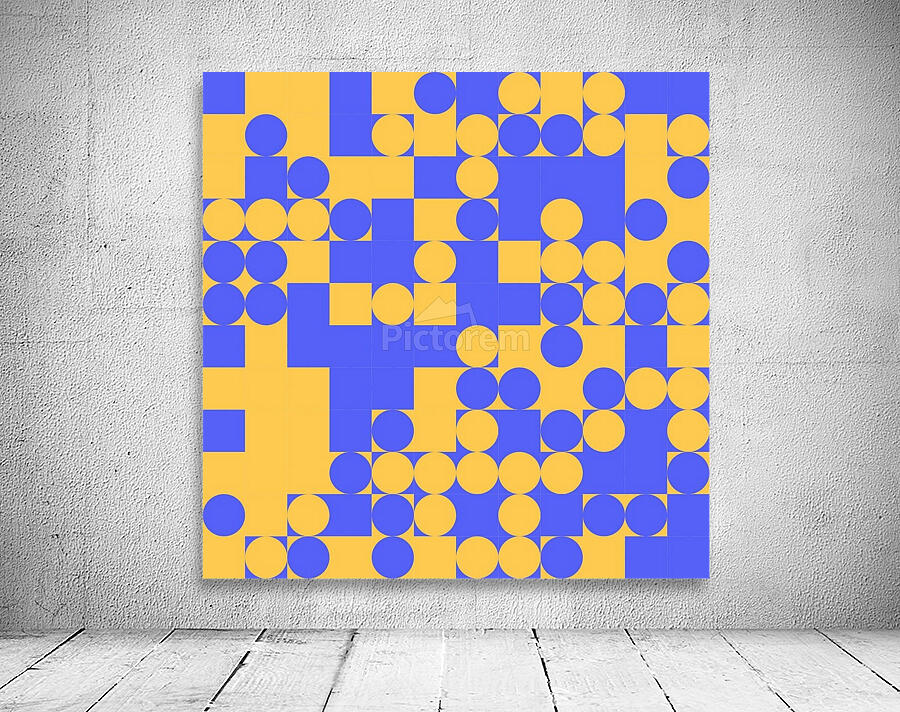 Dots and Square Pattern Wall Preview