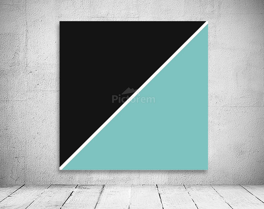 Black and Turquoise Abstract Wall Preview