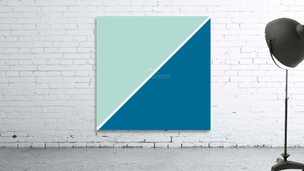 Mint and Ocean Abstract Wall Preview