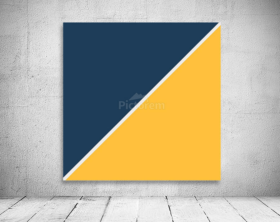Navy and Mango Abstract Wall Preview