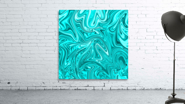 Aqua Liquid Marble Wall Preview