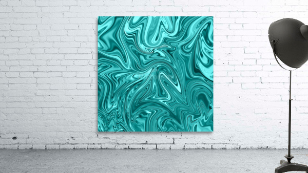 Teal Liquid Marble Wall Preview
