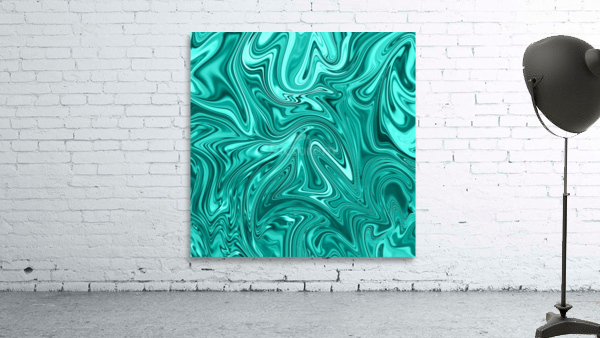 Turquoise Liquid Marble Wall Preview