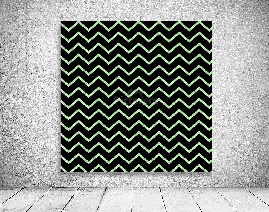 Green Chevron Glitter Wall Preview