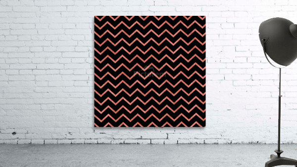 Peach Chevron Glitter Wall Preview