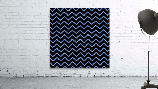 Blue Chevron Glitter Wall Preview