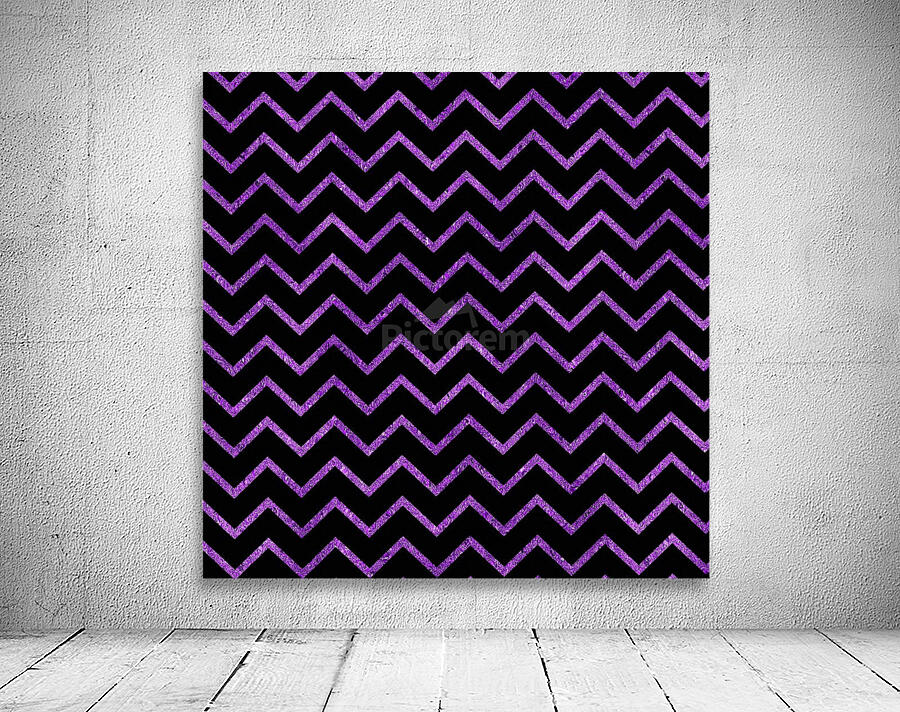 Violet Chevron Glitter Wall Preview