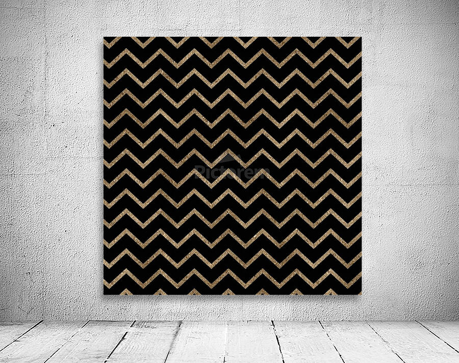 Tan Chevron Glitter Wall Preview