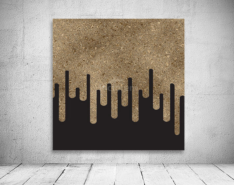 Dripping Tan Glitter Wall Preview