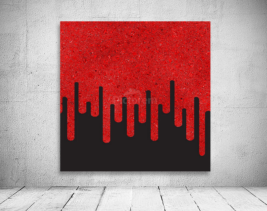 Dripping Red Glitter Wall Preview