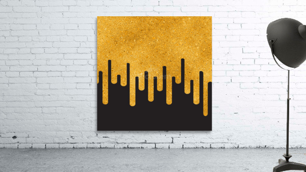 Dripping Orange Glitter Wall Preview
