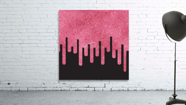 Dripping Pink Glitter Wall Preview
