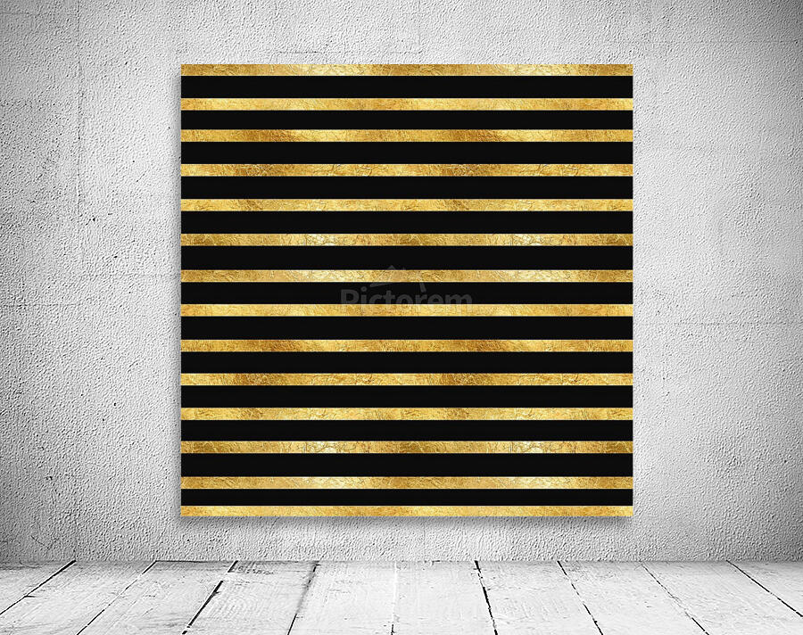 Gold Paper Texture Stripes Wall Preview