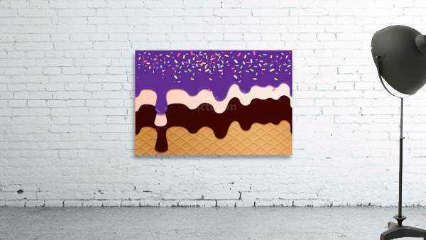 Grape Waffle Drips Wall Preview