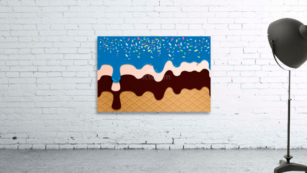 Blueberry Waffle Drips Wall Preview