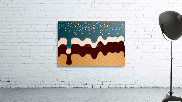 Grey Waffle Drips Wall Preview
