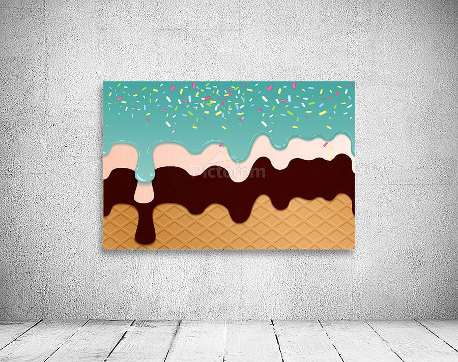 Mint Chocolate Chip Waffle Wall Preview