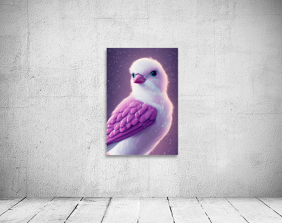 Purple Cute Bird Wall Preview