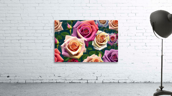 Pink Roses Wall Preview