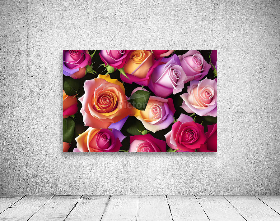 Colorful Roses by rizu_designs Wall Art
