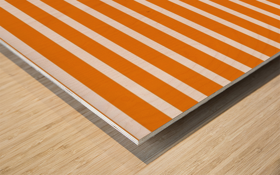 APRICOT Stripes Wood print