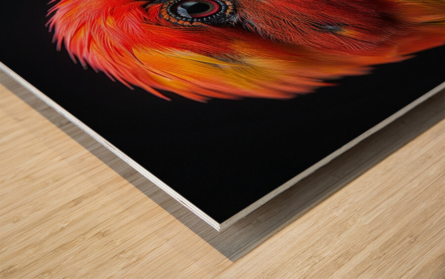 Asian Beautiful Bird Wood print