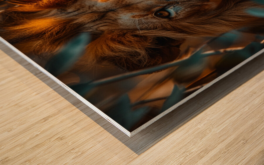 Supreme Lion Wood print