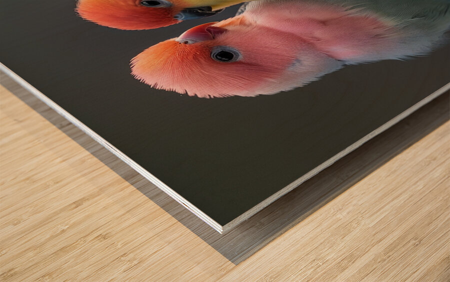 Sweet Couple Wood print