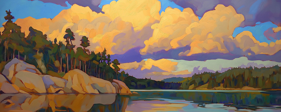 Muskoka Lake Ridge by Christopher Jones Wall Art
