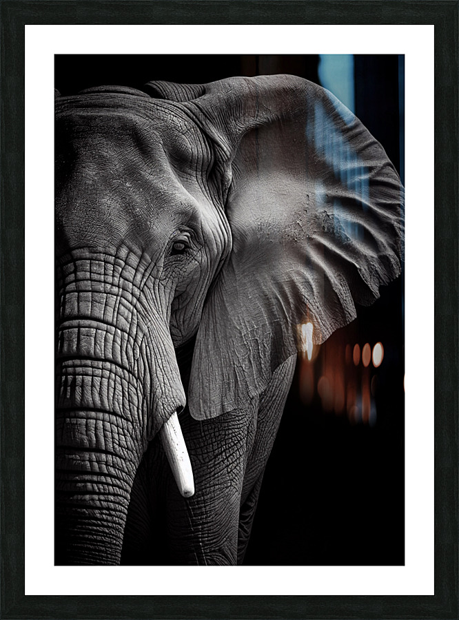 Elephan Picture Frame print