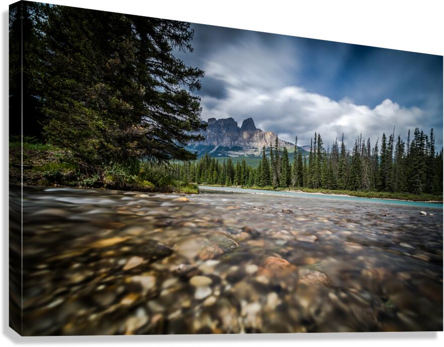 Tranquil Majesty – Three Sisters Banff Alberta Canvas Print